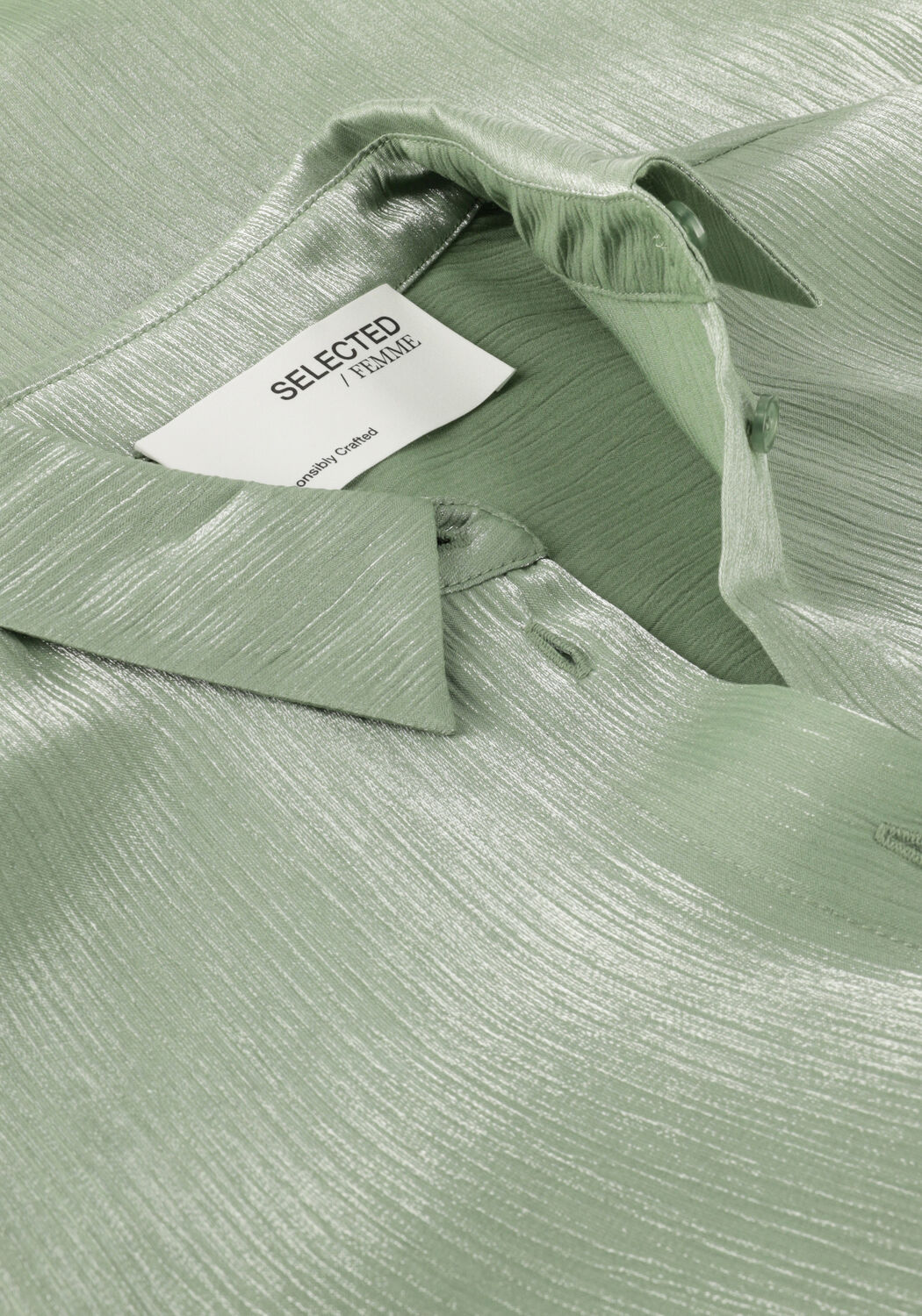 Hellblau SELECTED WOMEN Blusen SLFELKE-HOLLY LS SHIRT - large