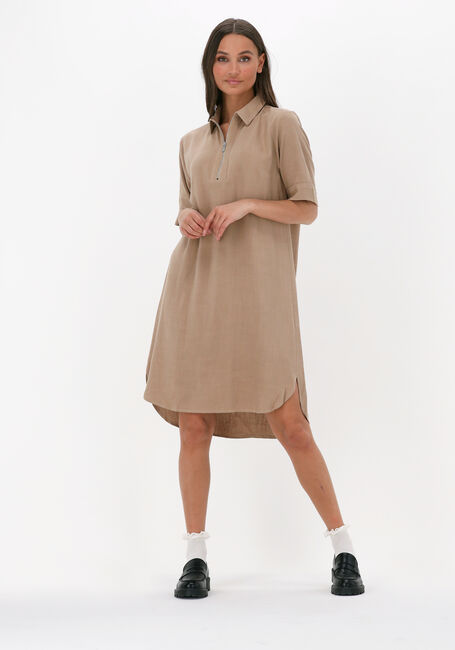 Beige SIMPLE Minikleid WOVEN DRESS UVI STRUC - large