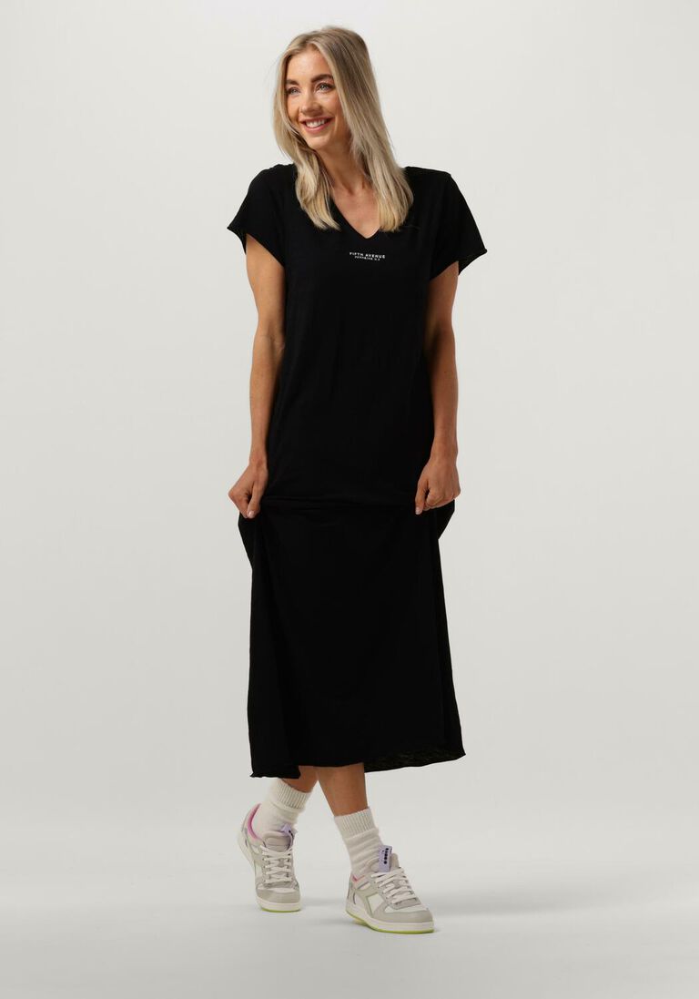 schwarze penn & ink maxikleid s23t942ltd IV6803
