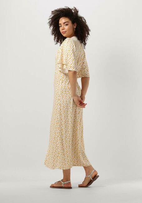 Gelbe ANOTHER LABEL Midikleid CLARE FLOWER DRESS S/S - large