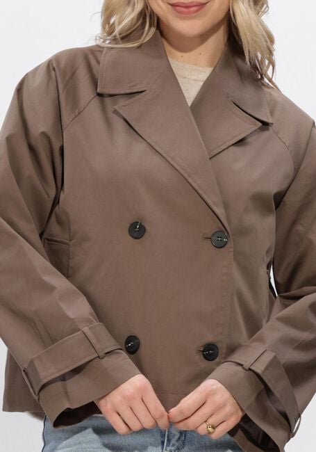 Braune SELECTED WOMEN Jack SLFNEW CILO SHORT TRENCHCOAT - large