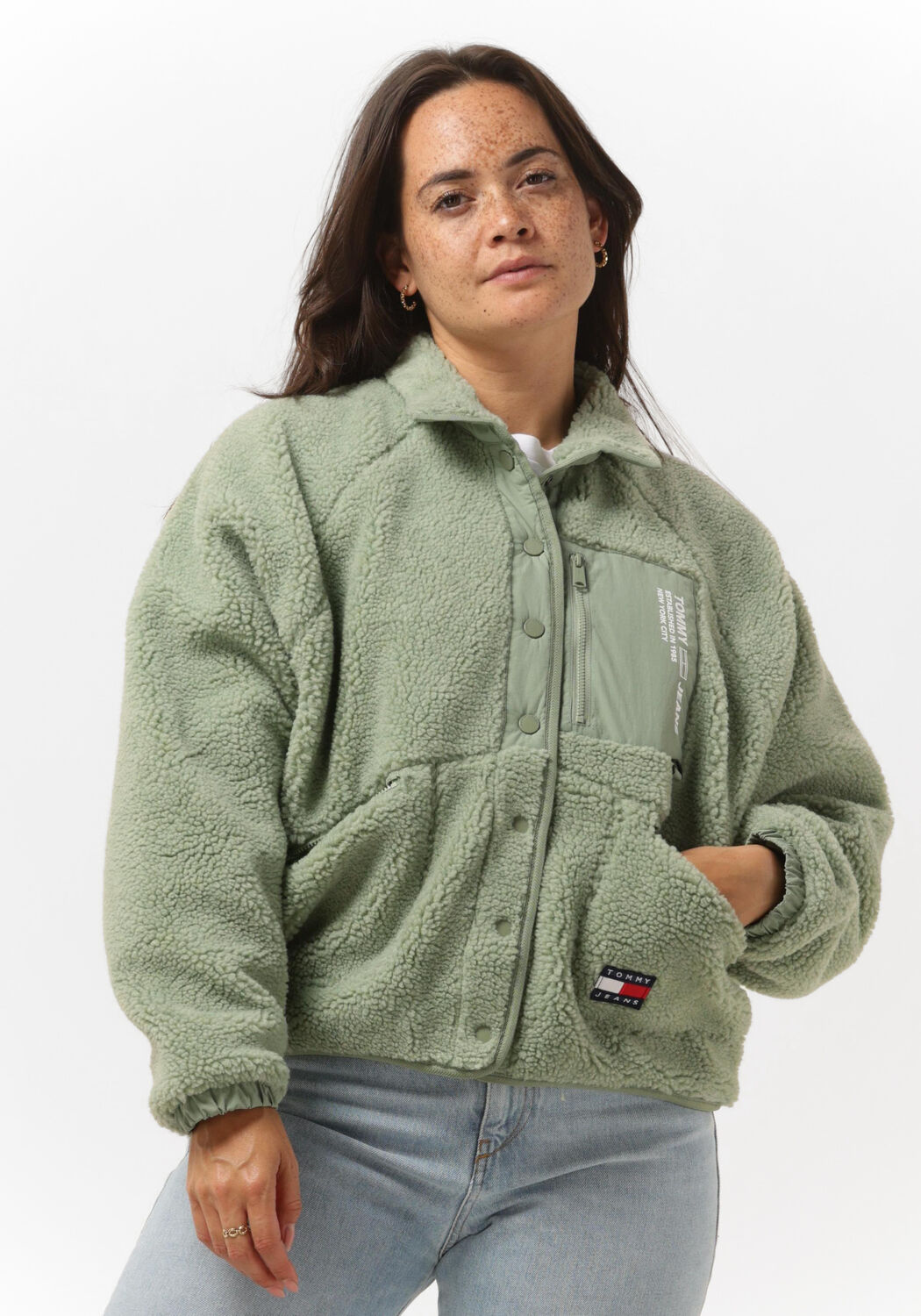 Sherpa jacke grün