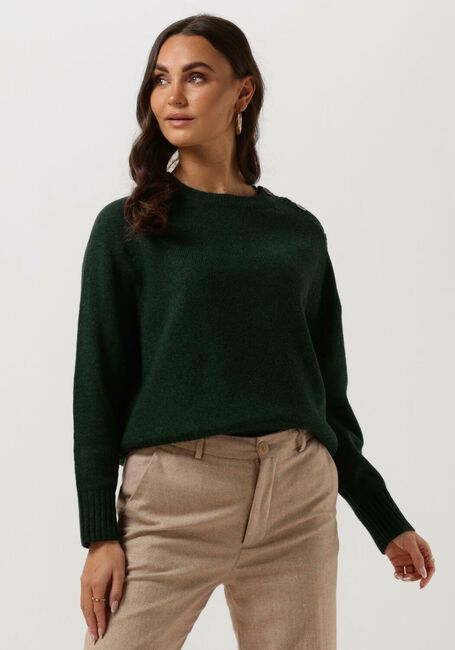 Grüne SCOTCH & SODA Pullover RELAXED FIT PULLOVER WITH BUTTON DETAIL - large