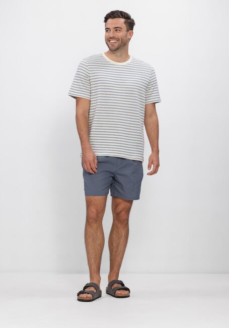 Blaue SELECTED MEN Polos & T-Shirts SLHKEVIN STRIPE SS O-NECK TEE - large