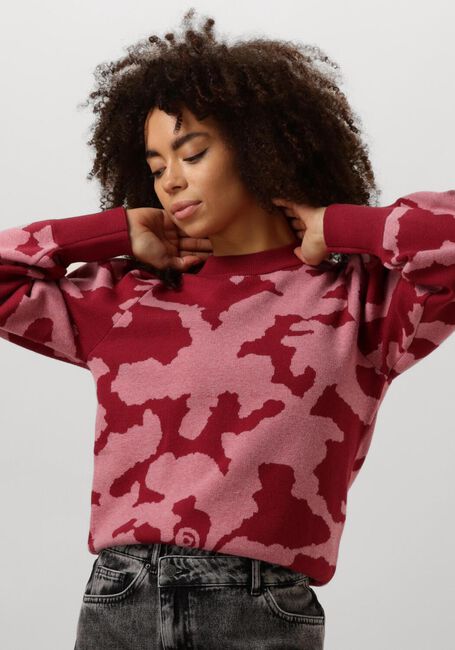 Braune POM AMSTERDAM Pullover CAMO RED - large