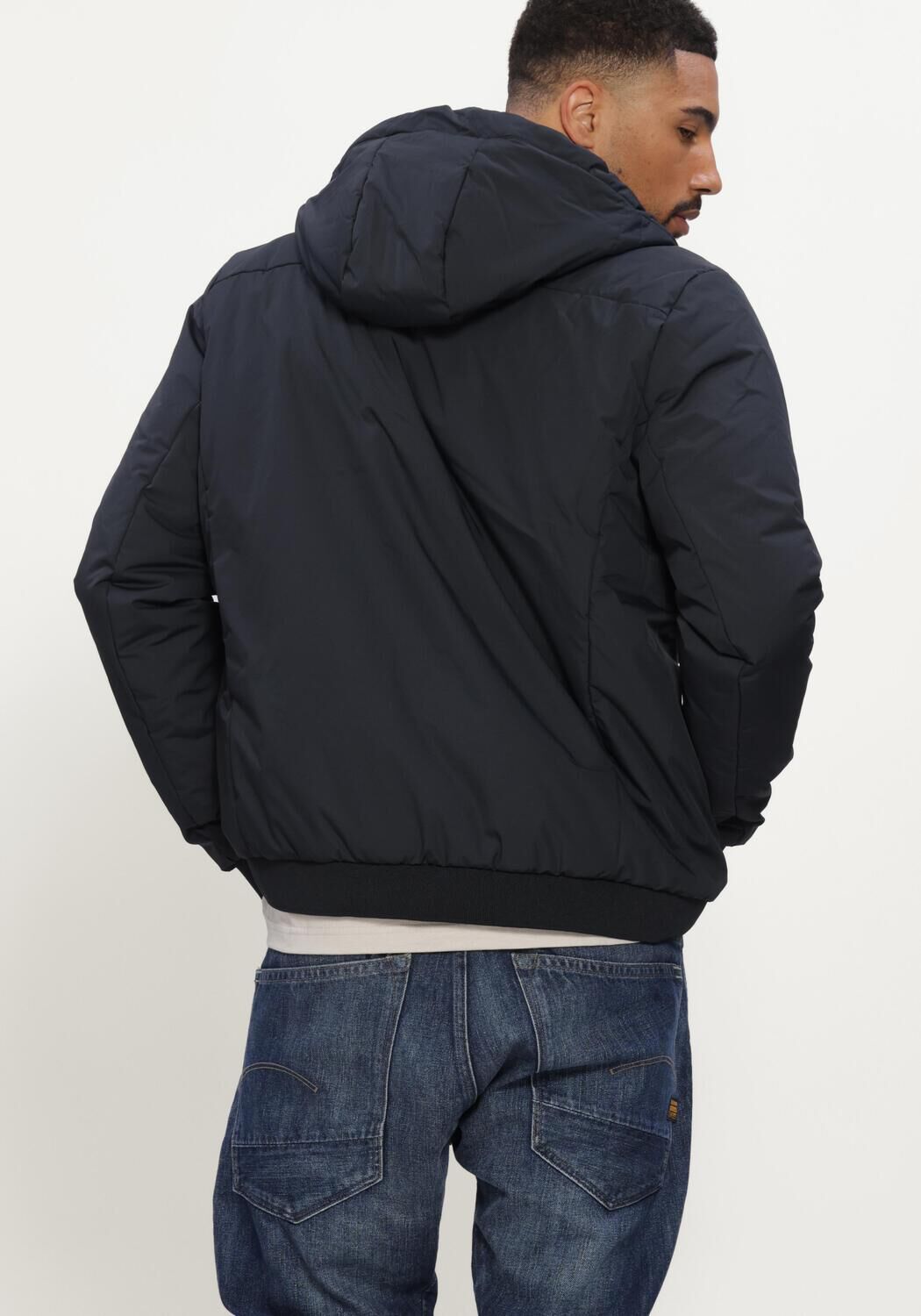 Dunkelblau AIRFORCE Wattierte Jack LARRY JACKET - large