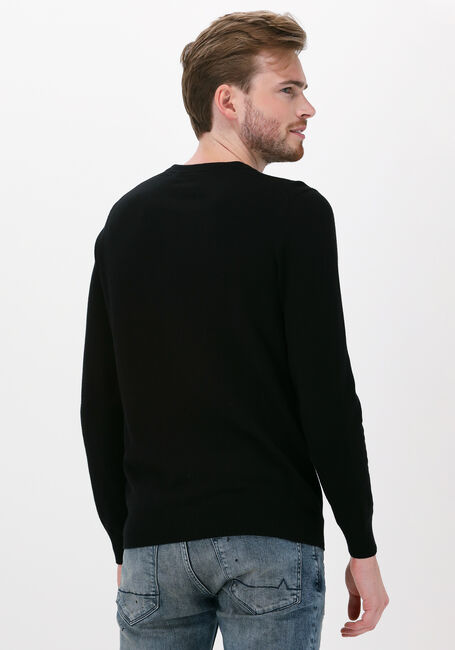 Schwarze LYLE & SCOTT Pullover CREW NECK COTTON MERINO JUMPER - large