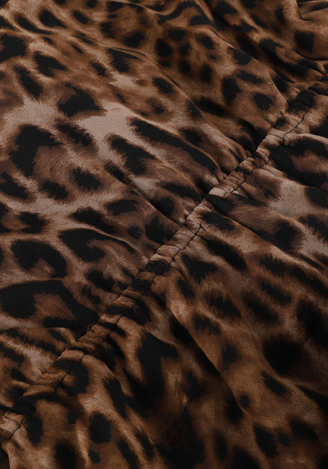 Braune NA-KD Minikleid TIE FRONT SHEER MINI DRESS - large