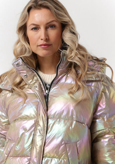 Silberne SCOTCH & SODA Wattierte Jack TECHNICAL PUFFER JACKET WITH DETACHABLE HOOD - large