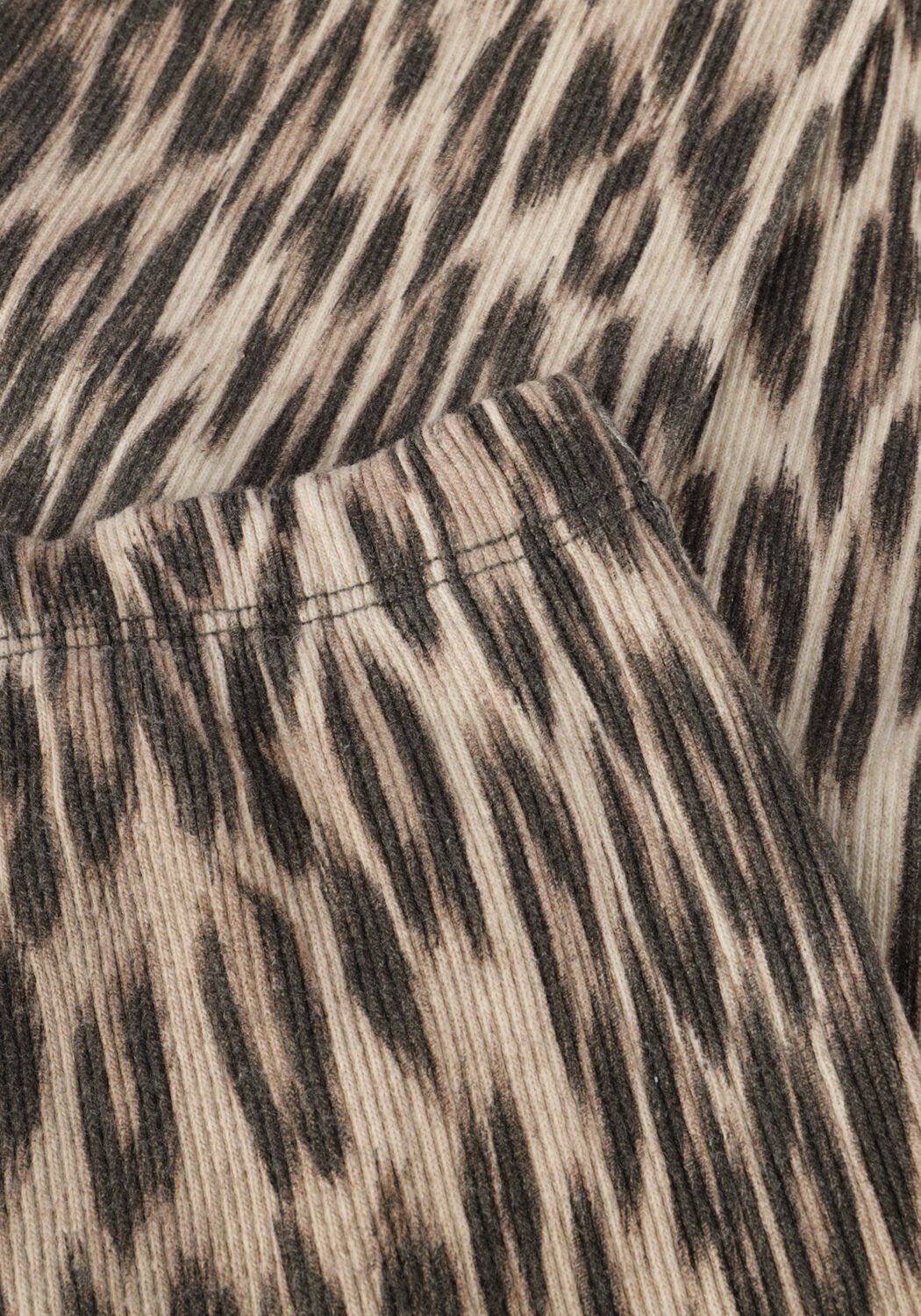 Braune ALIX MINI Schlaghose ANIMAL FLARED PANTS - large