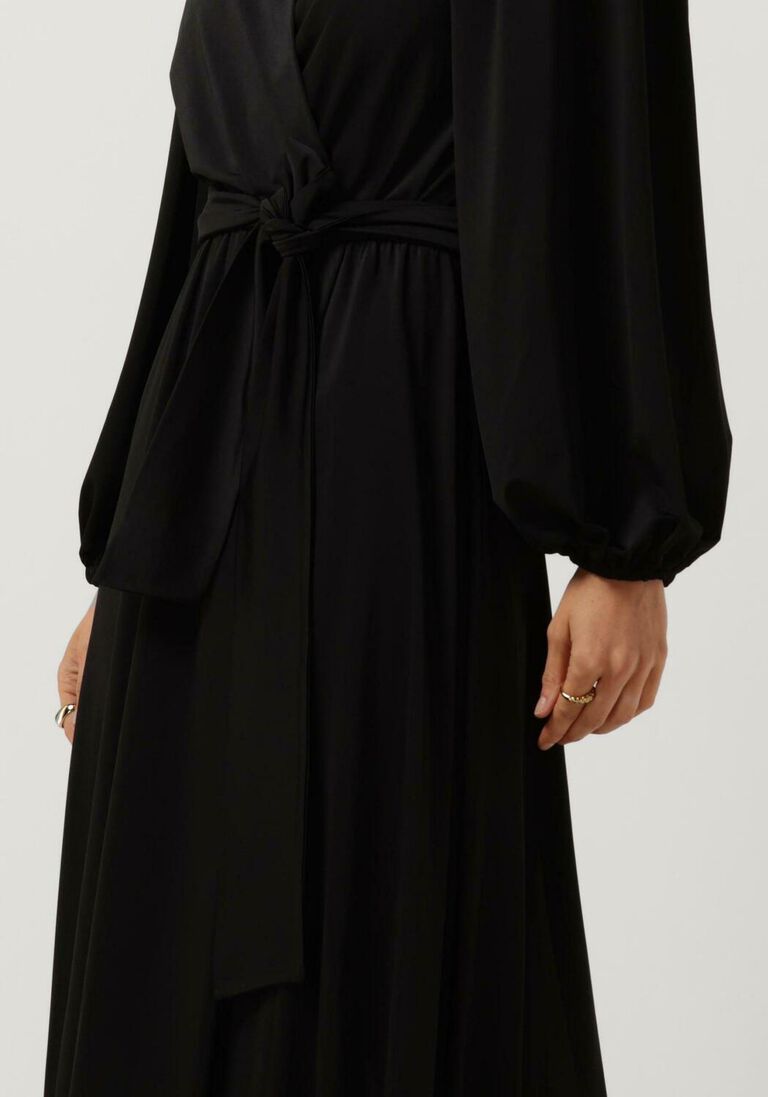 schwarze access maxikleid w2-3325-307 YN6096