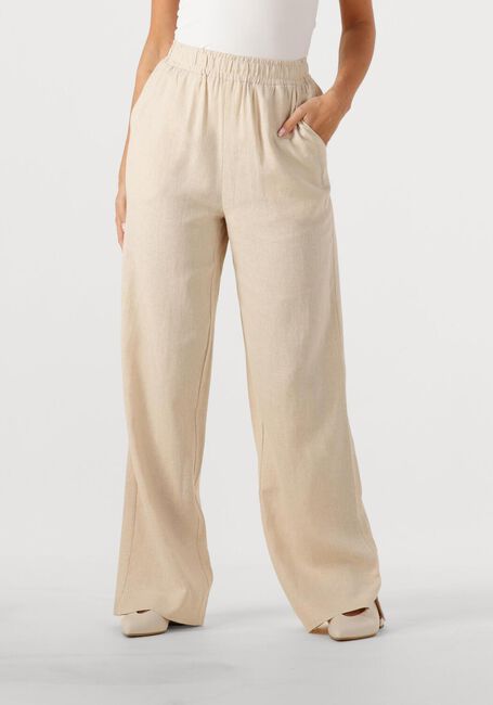 Beige Y.A.S. Hose YASFLAXY HW LINEN PANT NOOS - large
