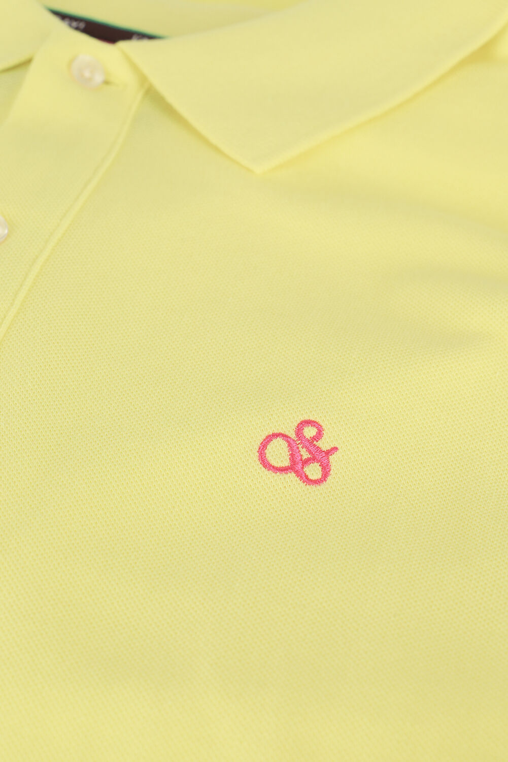 Gelbe SCOTCH & SODA Polo-Shirt CLASSIC PIQUE POLO IN ORGANIC COTTON - large