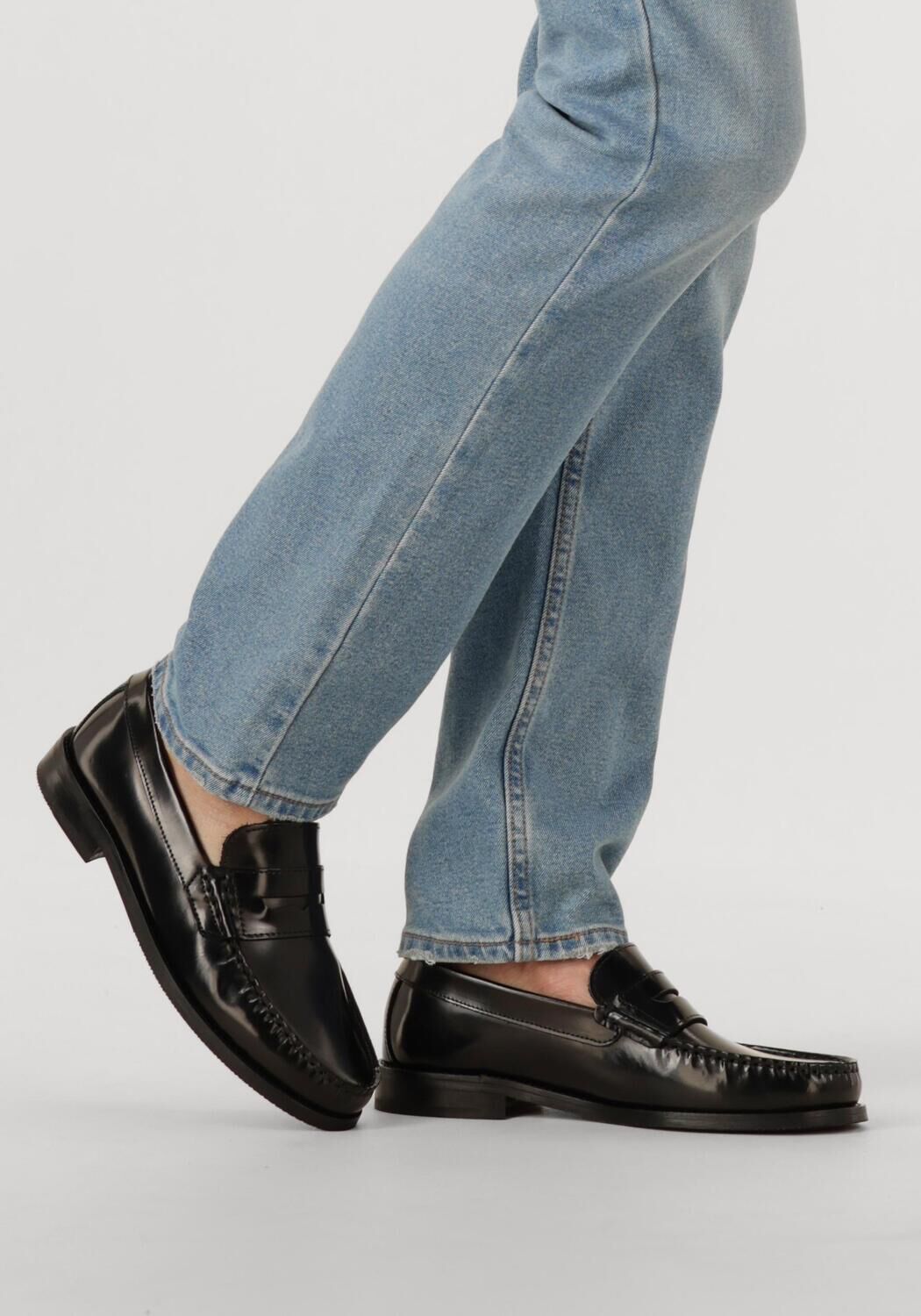 Schwarze LES DEUX Loafer WILLARD LEATHER LOAFER - large