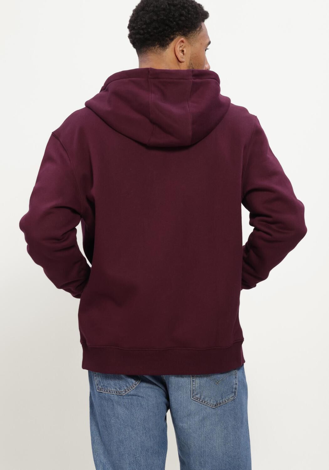 Bordeaux TOMMY JEANS Sweatshirt TJM REG S FLAG ZIP THRU EXT - large
