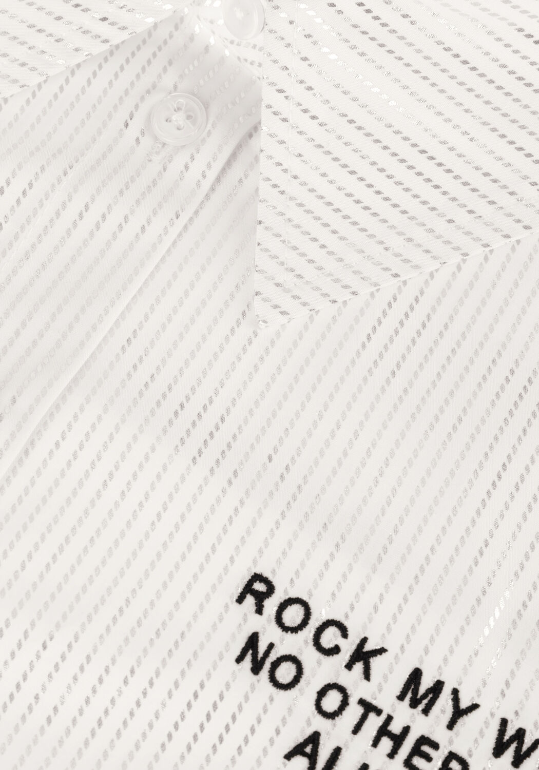 Wei&szlig;e ALIX THE LABEL Blusen LADIES WOVEN PINTSTIPE BLOUSE - large