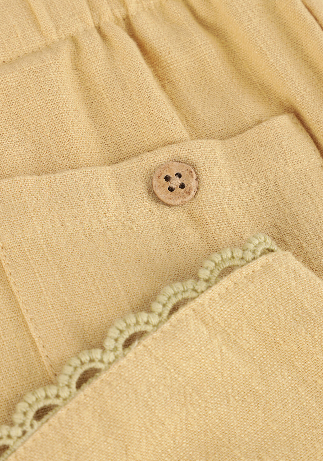 Gelbe LIL' ATELIER Hose NMFDAMLA LOOSE PANT LIL - large