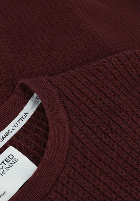 Bordeaux SELECTED HOMME Pullover SLHCAST LS KNIT CABLE CREW B C - large