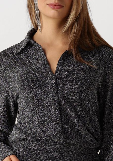 Schwarze Y.A.S. Blusen YASTIKKA LS GLITTER SHIRT - large