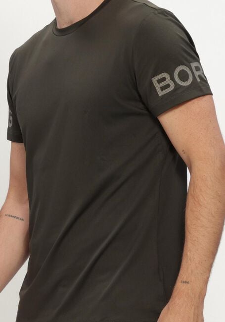 Khaki BJORN BORG T-shirt BORG T-SHIRT - large
