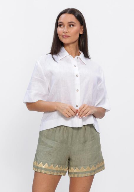 Wei&szlig;e GREEK ARCHAIC KORI Hosen S26K-1005032 - large