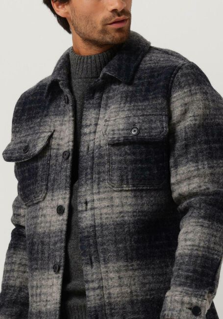 Blaue PROFUOMO Overshirt OVERSHIRT CHECK - large