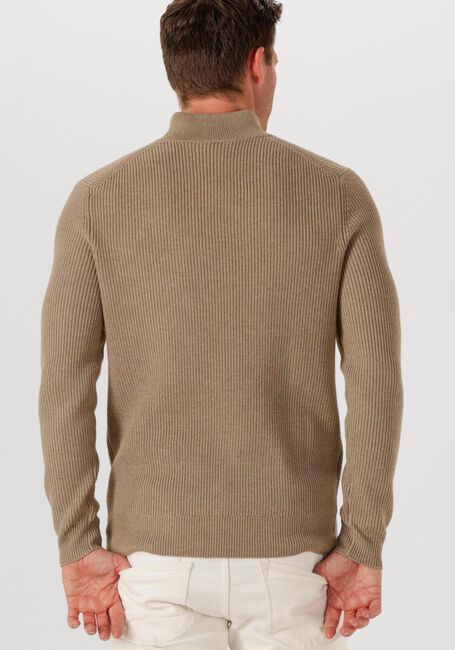 Beige PROFUOMO Pullover PULLOVER HALF ZIP - large