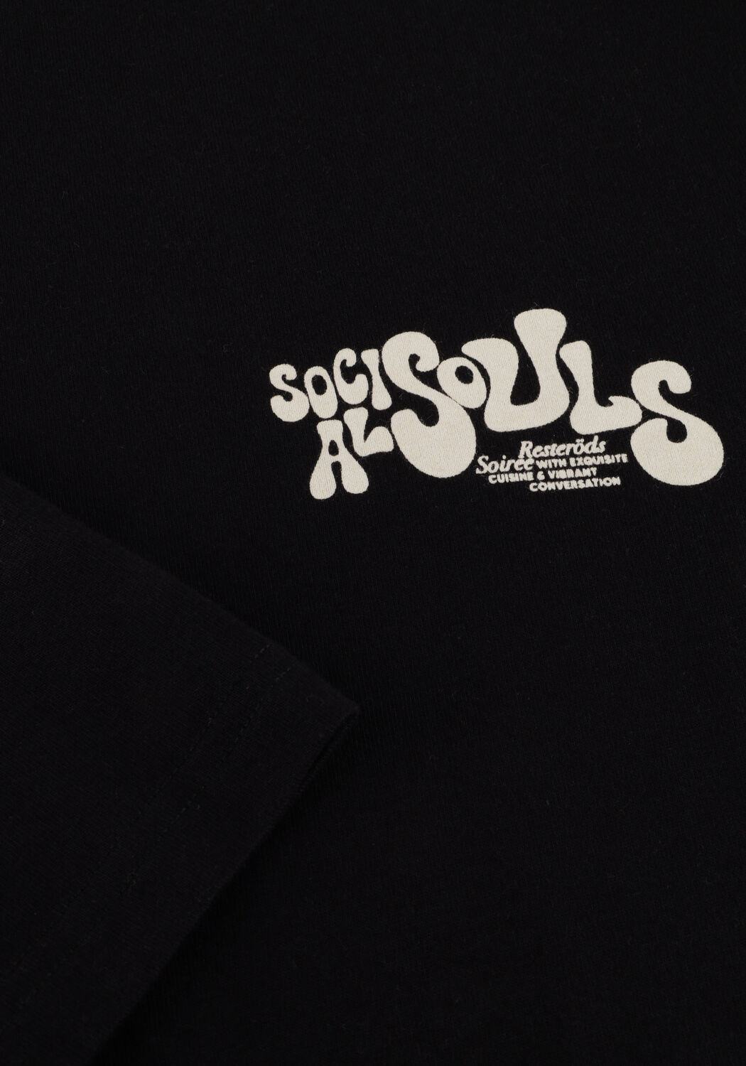 Schwarze RESTER&Ouml;DS T-shirt TAS CHEST PRINT - large