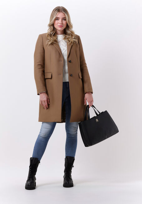 Braune TOMMY HILFIGER Mäntel WOOL BLEND CLASSIC COAT - large