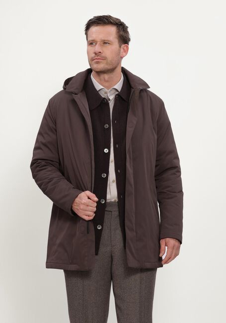 Braune PROFUOMO Parkas OUTERW RAINCOAT MAGN - large
