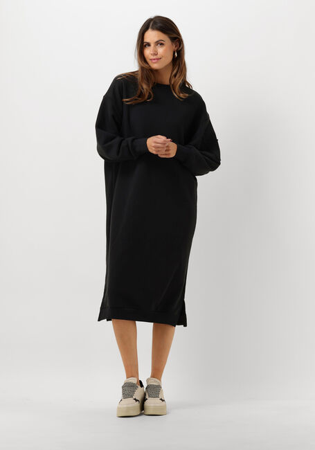 Schwarze ALIX THE LABEL Midikleid LADIES KNITTED MIDI SWEAT DRESS - large
