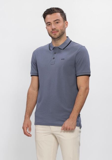 Blaue BOSS BLACK Polo-Shirt PARLAY 190 - large