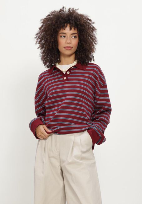 Bordeaux BOII STUDIOS Polo-Shirt VEGA CHECK SHIRT - large