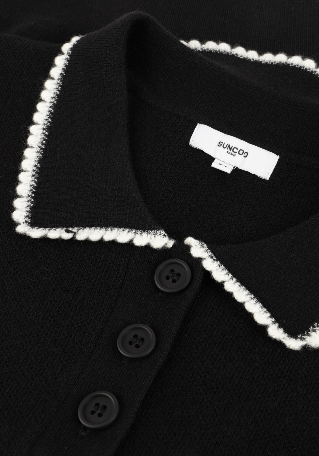 Schwarze SUNCOO Pullover POLKA - large