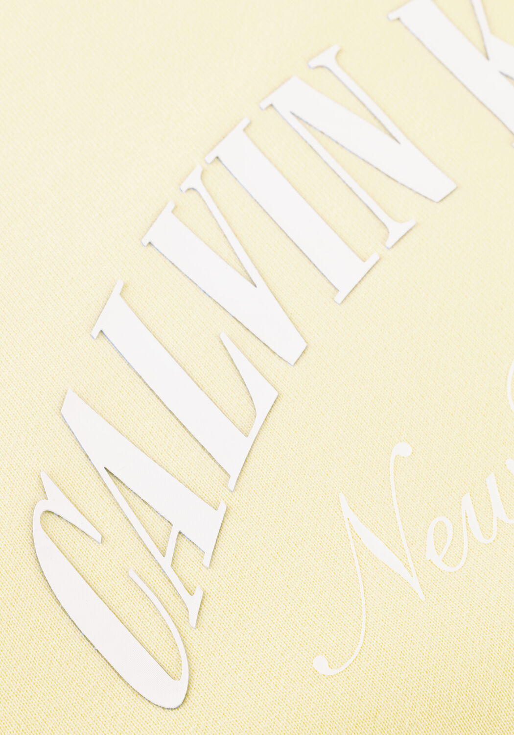 Gelbe CALVIN KLEIN Pullover LOGO GRAPHIC CREWNECK SWEATSHIRT - large