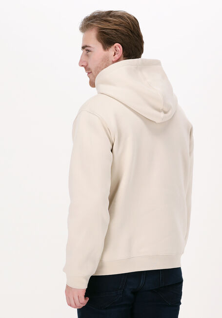 Beige SELECTED MEN Sweatshirt SLHREGHANKIE HOOD SWEAT EX - large