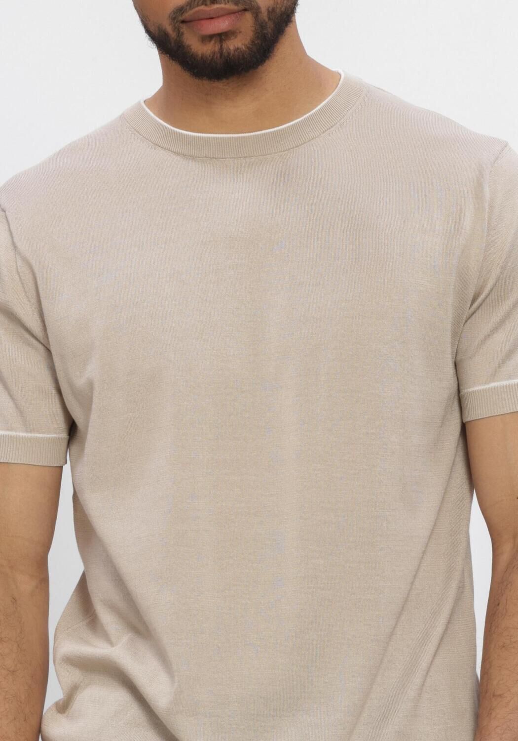 Beige STEFANO LAURAN Polo-Shirt T-SHIRT BROR - large