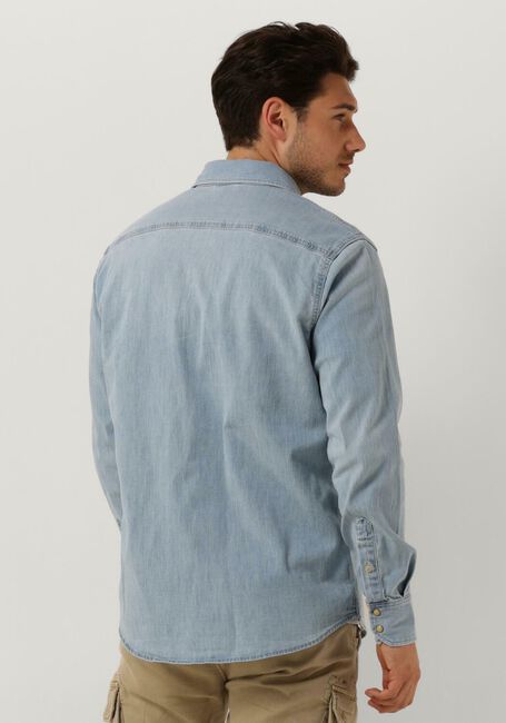 Blaue PME LEGEND Casual-Oberhemd LONG SLEEVE SHIRT REAL LIGHT BLUE - large
