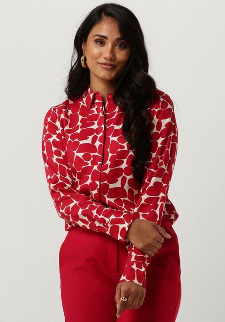 Rote ANOTHER LABEL Blusen DREISER GRAPHIC SHIRT - large