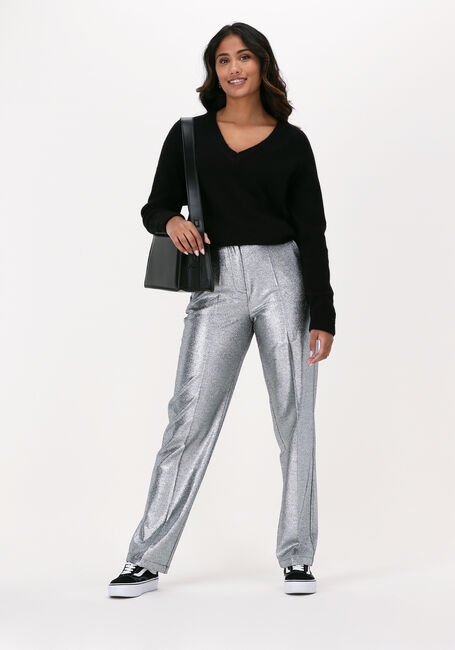 Schwarze SELECTED WOMEN Pullover LULU LS KNIT V-NECK B - large