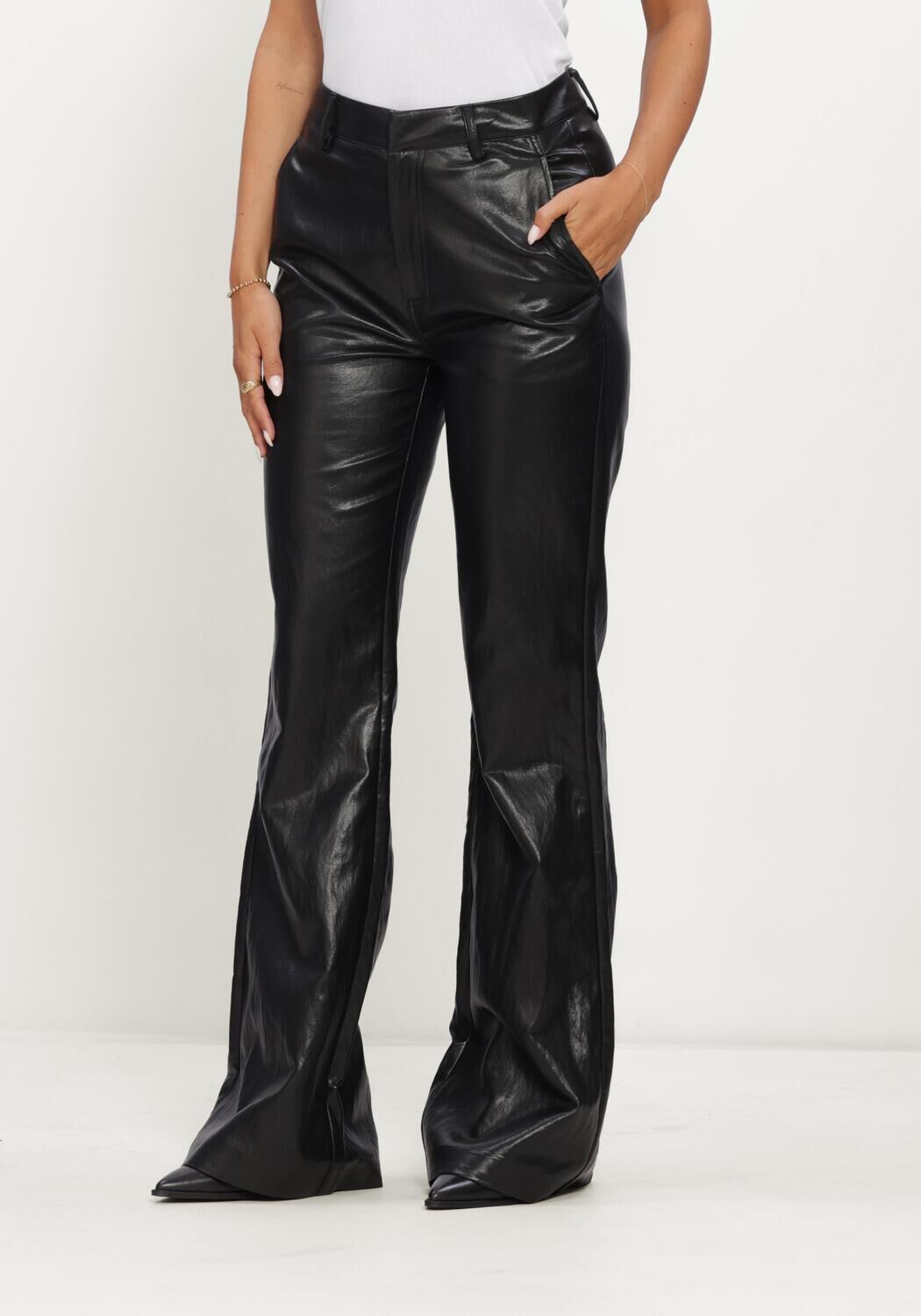 Schwarze CO'COUTURE Hosen GITTCC FLARE PANT - large