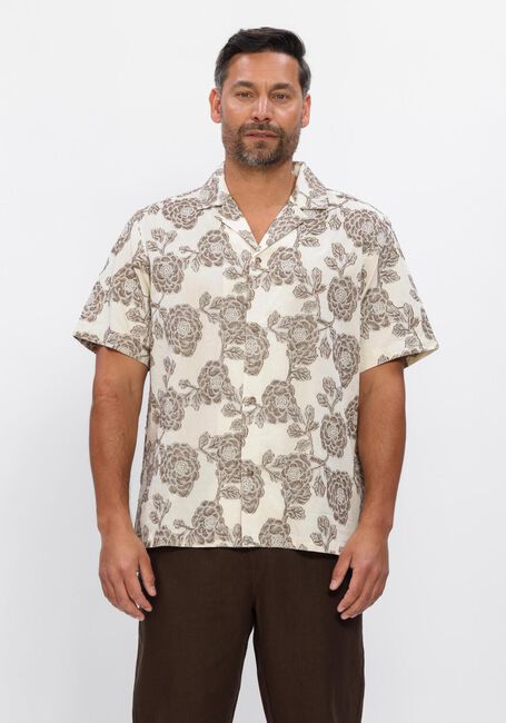 Beige LES DEUX Casual-Oberhemd LESLEY FLOWER JACQUARD SS SHIRT - large