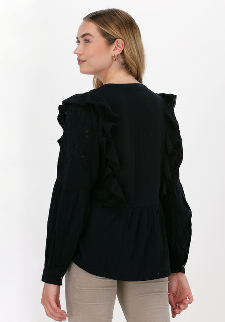 Schwarze SISSEL EDELBO Blusen ANNIE ORGANIC COTTON SHIRT - large