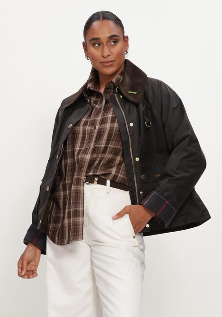 Gr&uuml;ne BARBOUR Jack ICONS MODERN SPEY WAX JACKET - large
