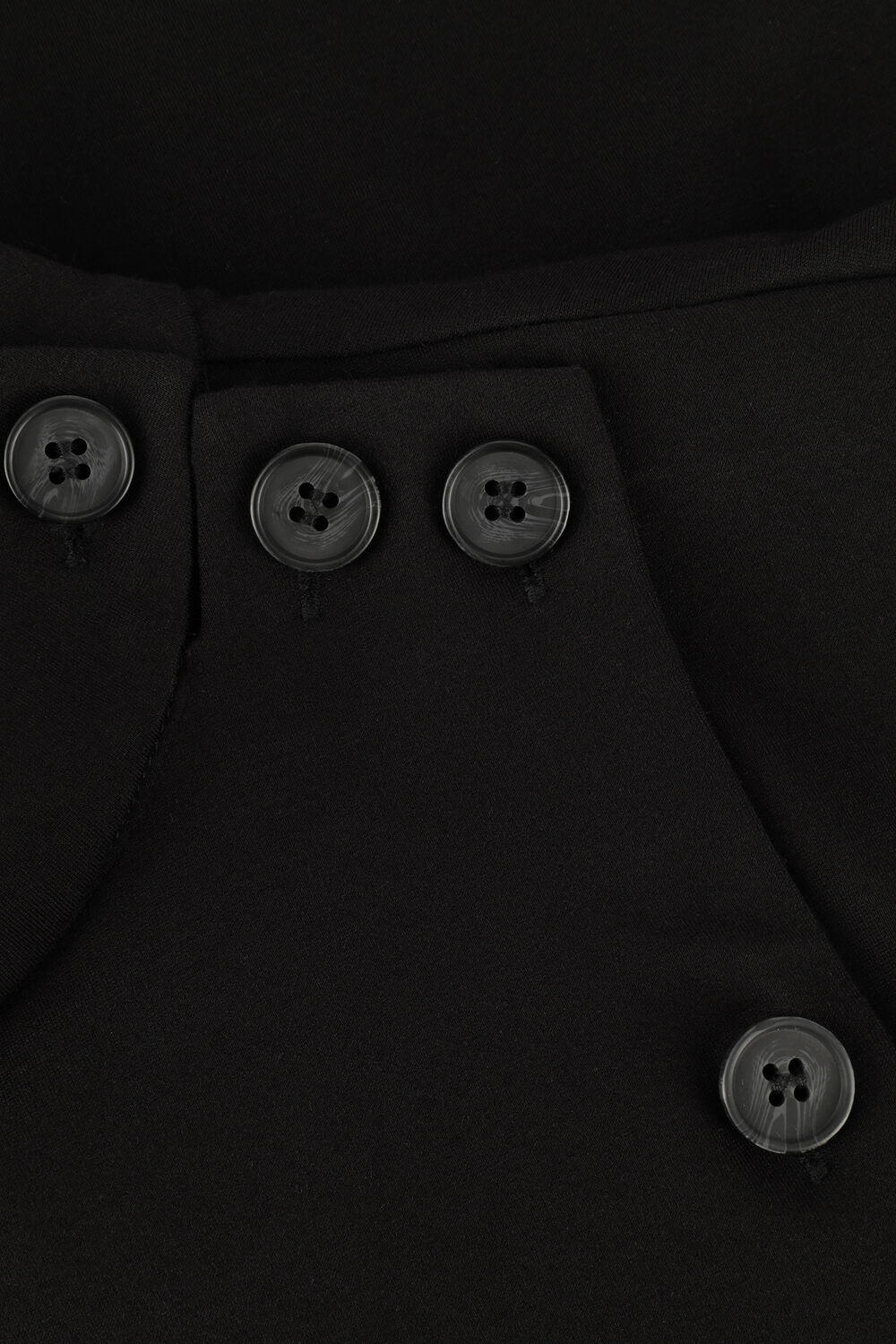 Schwarze SIMPLE Midikleid EEF JER-RAYON-22-3 - large