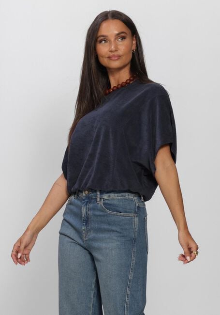 Dunkelblau BY-BAR T-shirt NUKI SLUB TOP - large