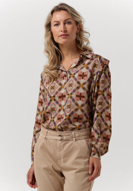 Mehrfarbige/Bunte SUMMUM Blusen BLOUSE FADED ALL OVER - large