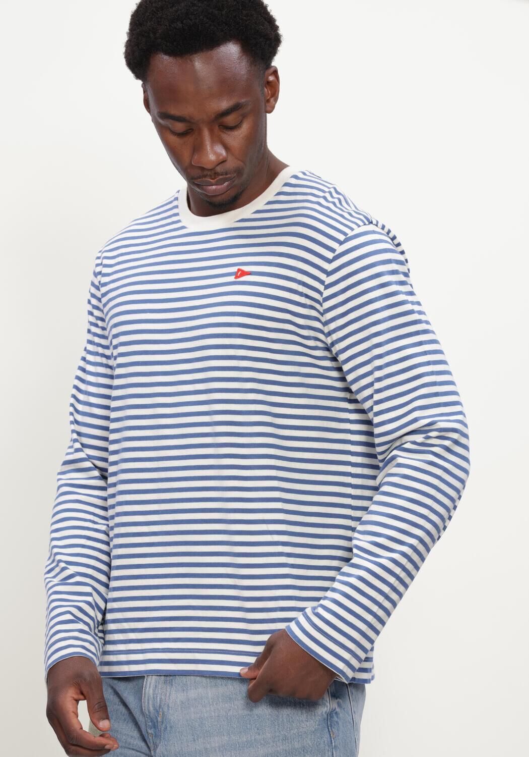 Blaue FOR&Eacute;T T-shirt FLAG LONGSLEEVE - large