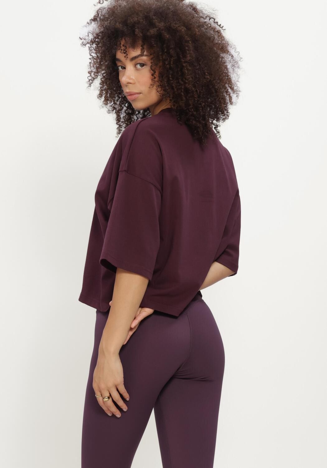 Bordeaux THE LOLA CLUB Top STELLA SS TEE - large