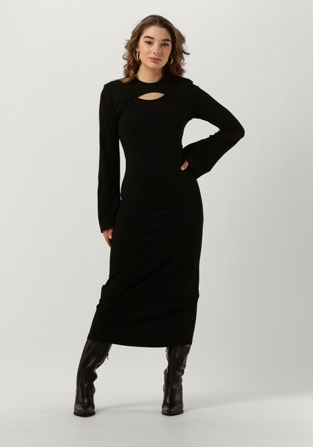 Schwarze GESTUZ Midikleid ANKAGZ LONG DRESS - large